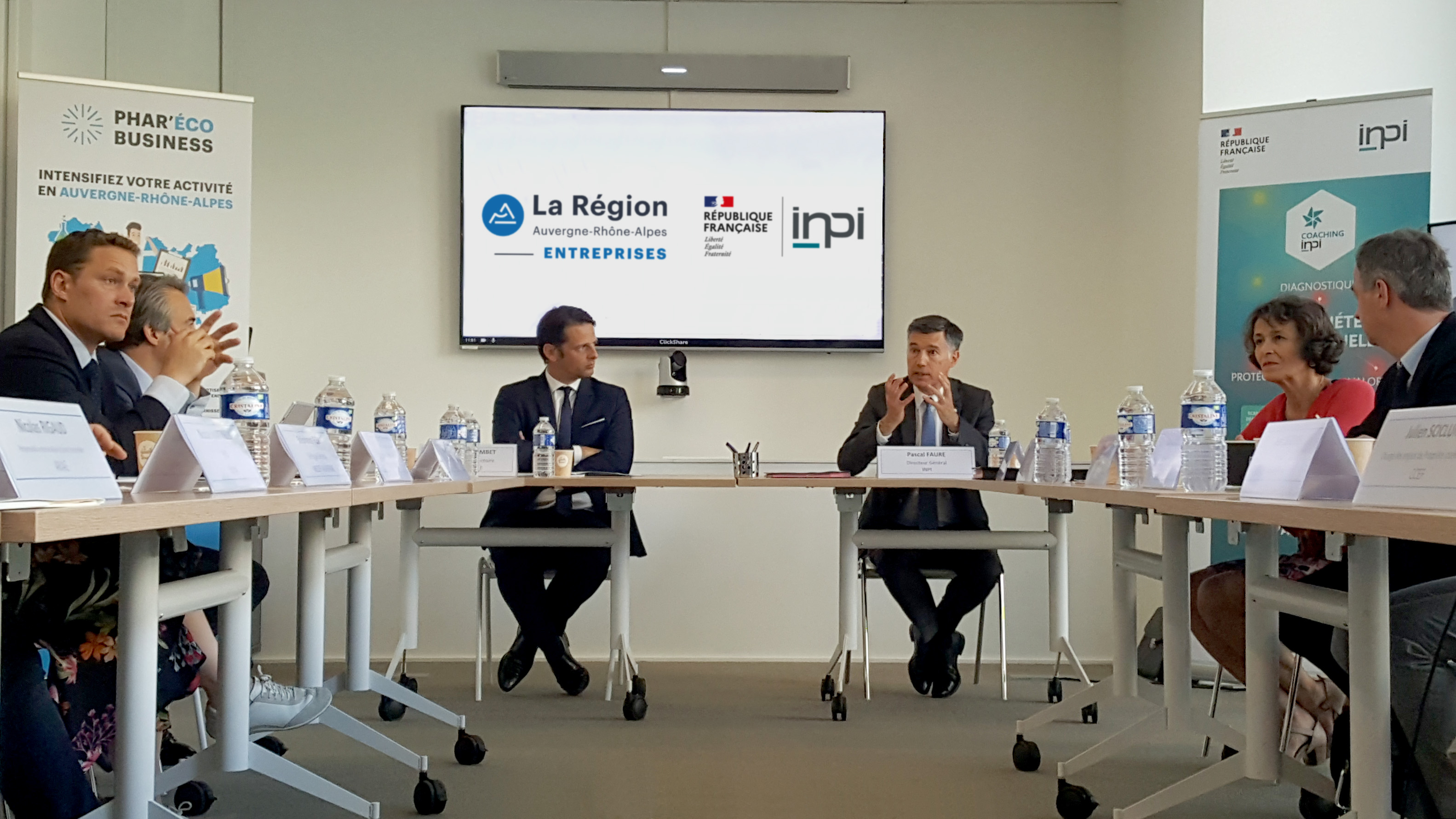 Signature of INPI agreement Auvergne Rhone Alpes Entreprises Agency