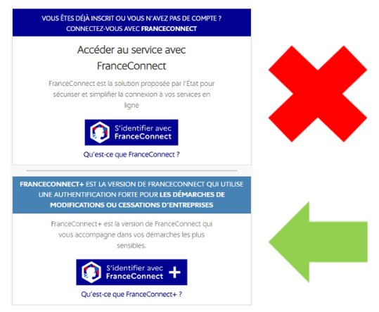 Connexion FranceConnect+