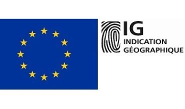 Drapeau UE et logo IG française
