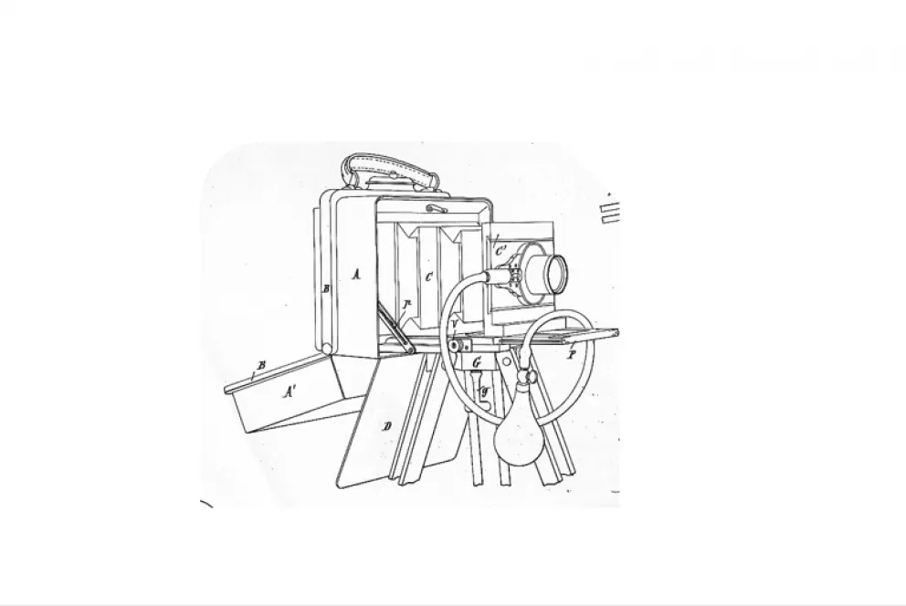 Brevet déposé le 23 février 1895 par Bernard Kauffer pour une Chambre photographique formant sac de dame