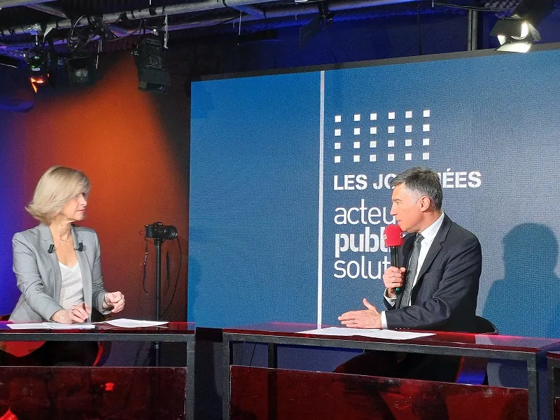 Pascal Faure, Directeur général de l'INPI face à la journaliste Florence Duprat