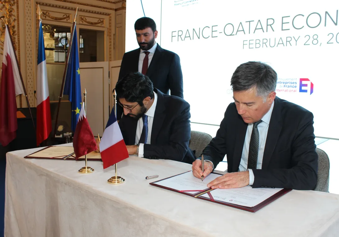 Signature mémorandum entre la France et le Qatar