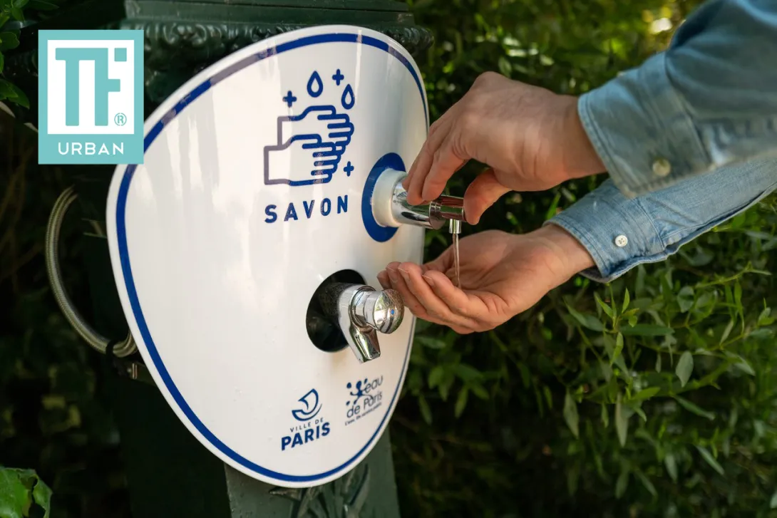 Distibuteur de savon - by CLEF - Fontaines publiques de Paris - mars 2020